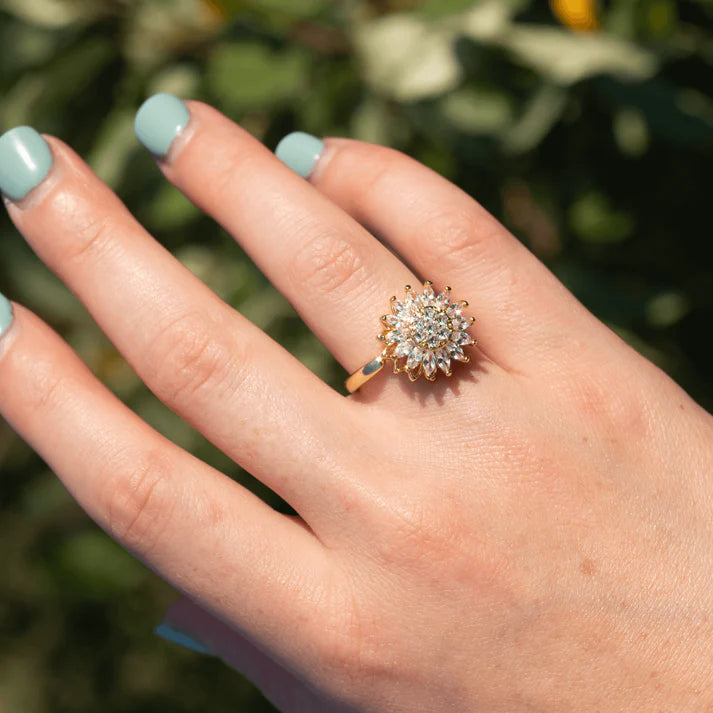 Sunshine Bloom Spinning Ring